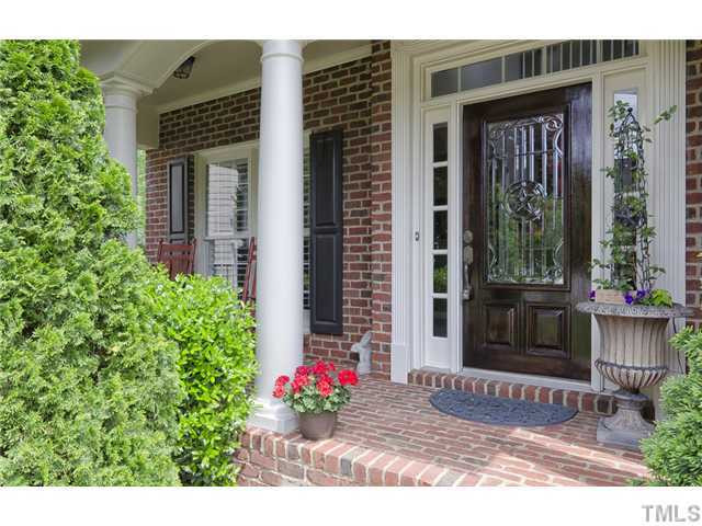 13136 Sargas Street Raleigh, NC 27614 - Photo 2 of 22 Very private Rocking Chair front porch features a custom door that was imported from Texas! This home is a must see! Exterior Front