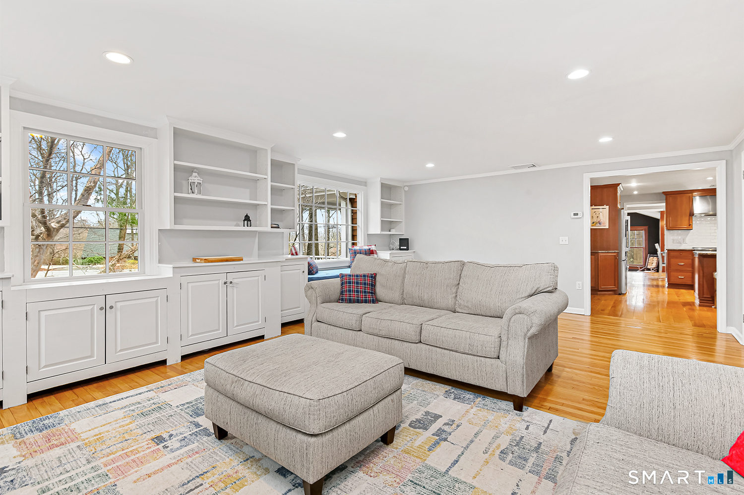 99 Chicken Street Wilton, CT 06897 - Photo 19 of 38 a living room with furniture and kitchen view