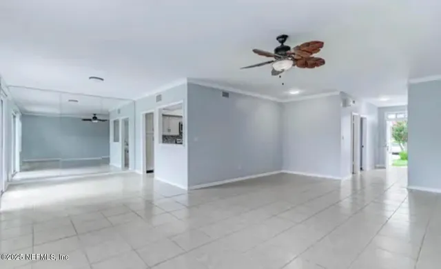 a view of an empty room