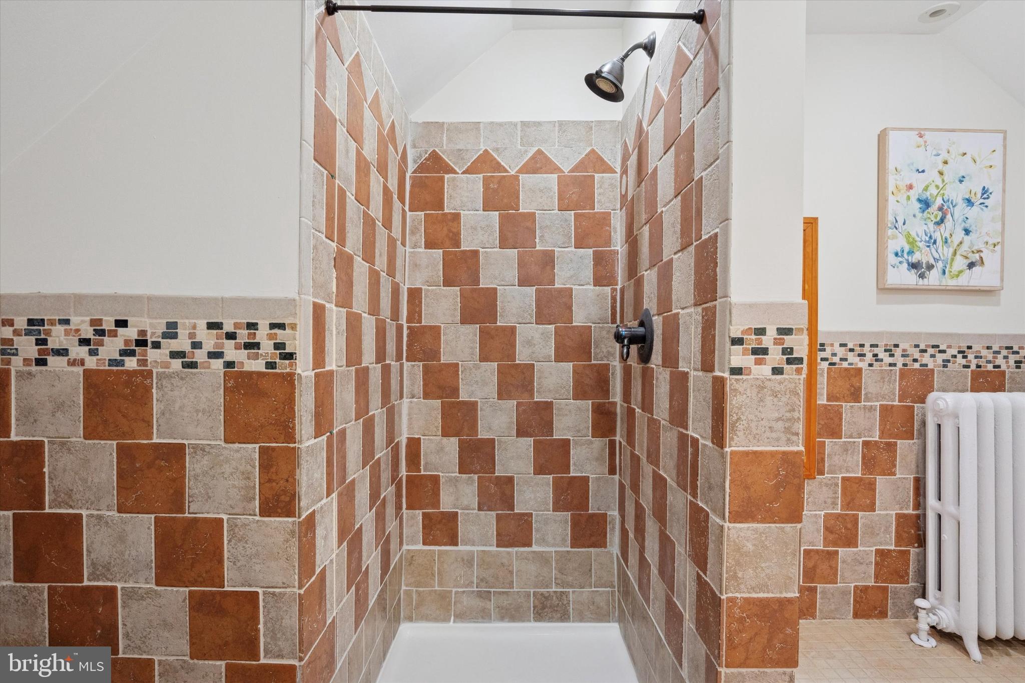 228 Avon Road Narberth, PA 19072 - Photo 21 of 24 a bathroom with a shower curtain