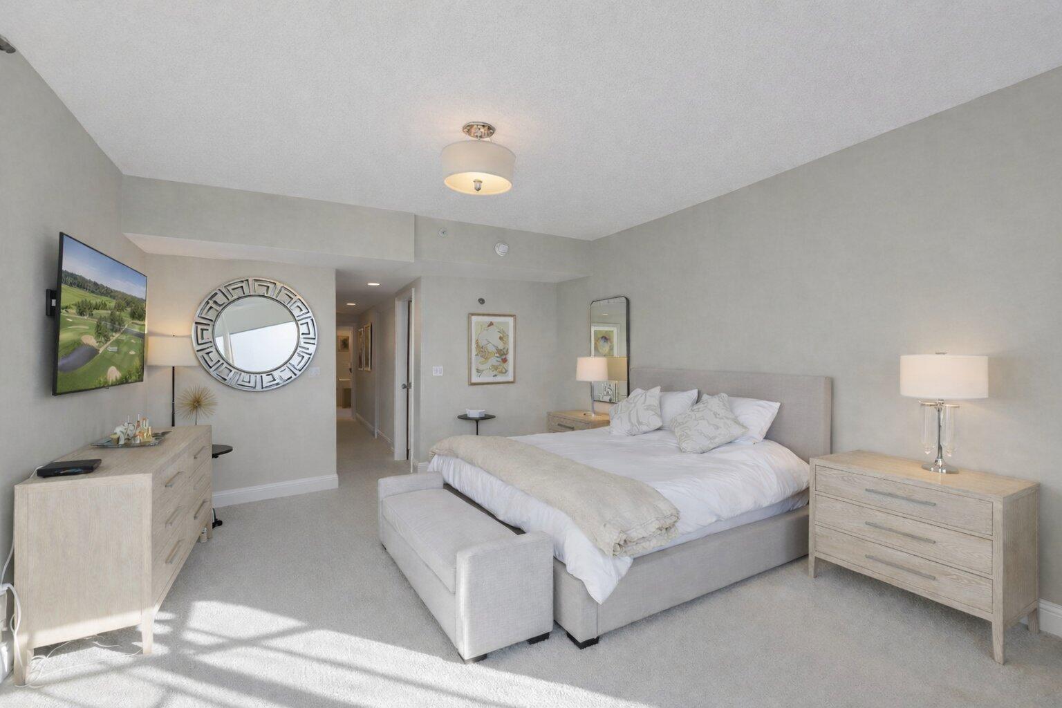 200 East Palmetto Park Road, Unit 505 Boca Raton, FL 33432 - Photo 26 of 71 a bedroom with a bed mirror and window