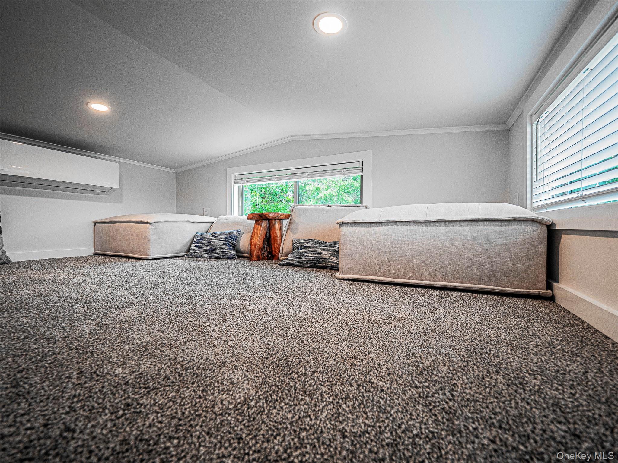 197 Wheeler Road, Unit 91 Florida, NY 10921 - Photo 16 of 48 Carpeted loft featuring recessed lighting, and a wall mounted air conditioner
