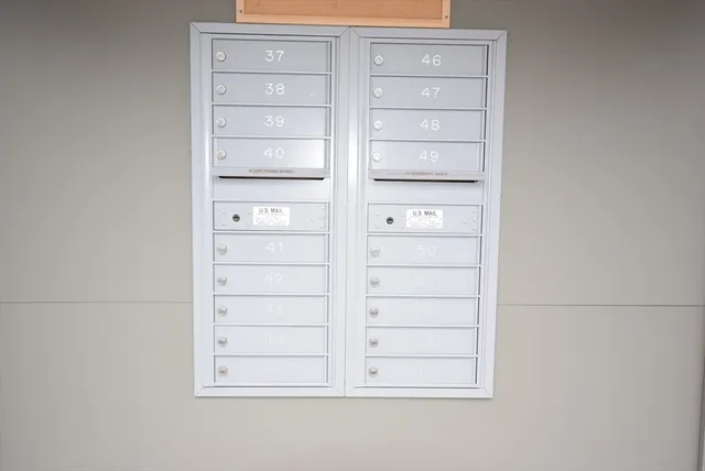 a view of wooden closet