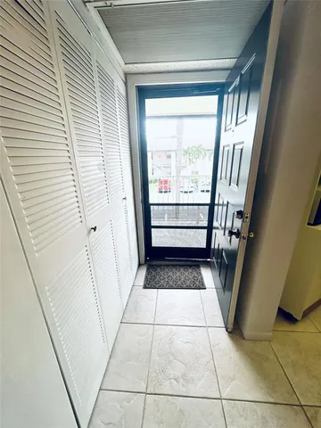 a view of front door