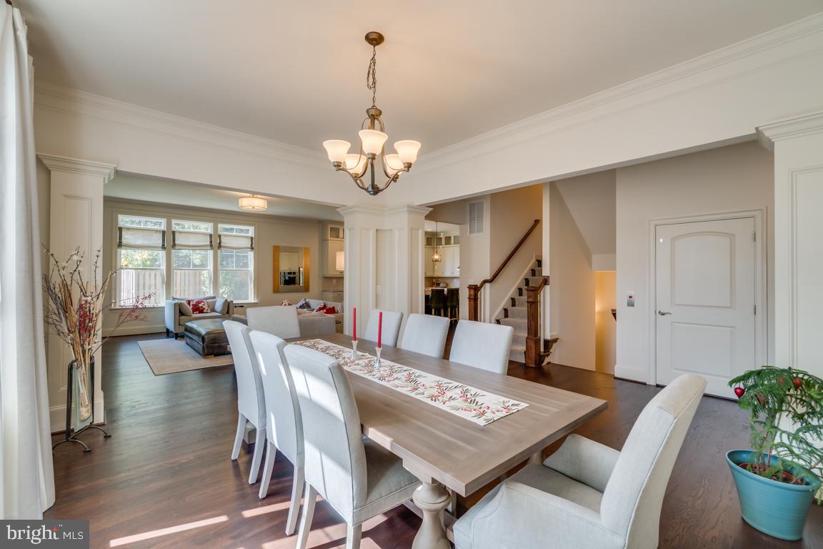 7127 Thrasher Road McLean, VA 22101 - Photo 6 of 46 Dining Room Leads to Family Room