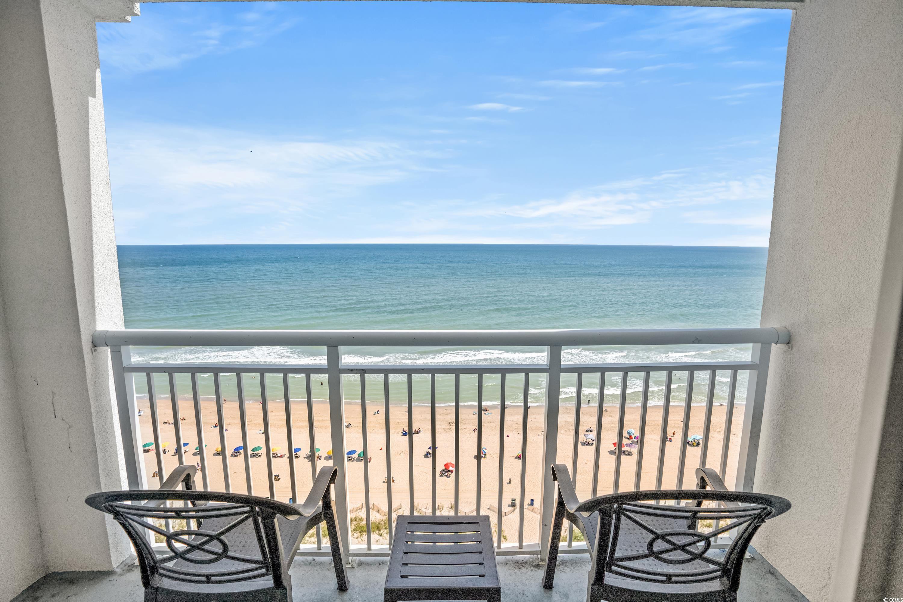 2000 North Ocean Boulevard, Unit 1612 Myrtle Beach, SC 29577 - Photo 11 of 21 Balcony with a beach view and a water view