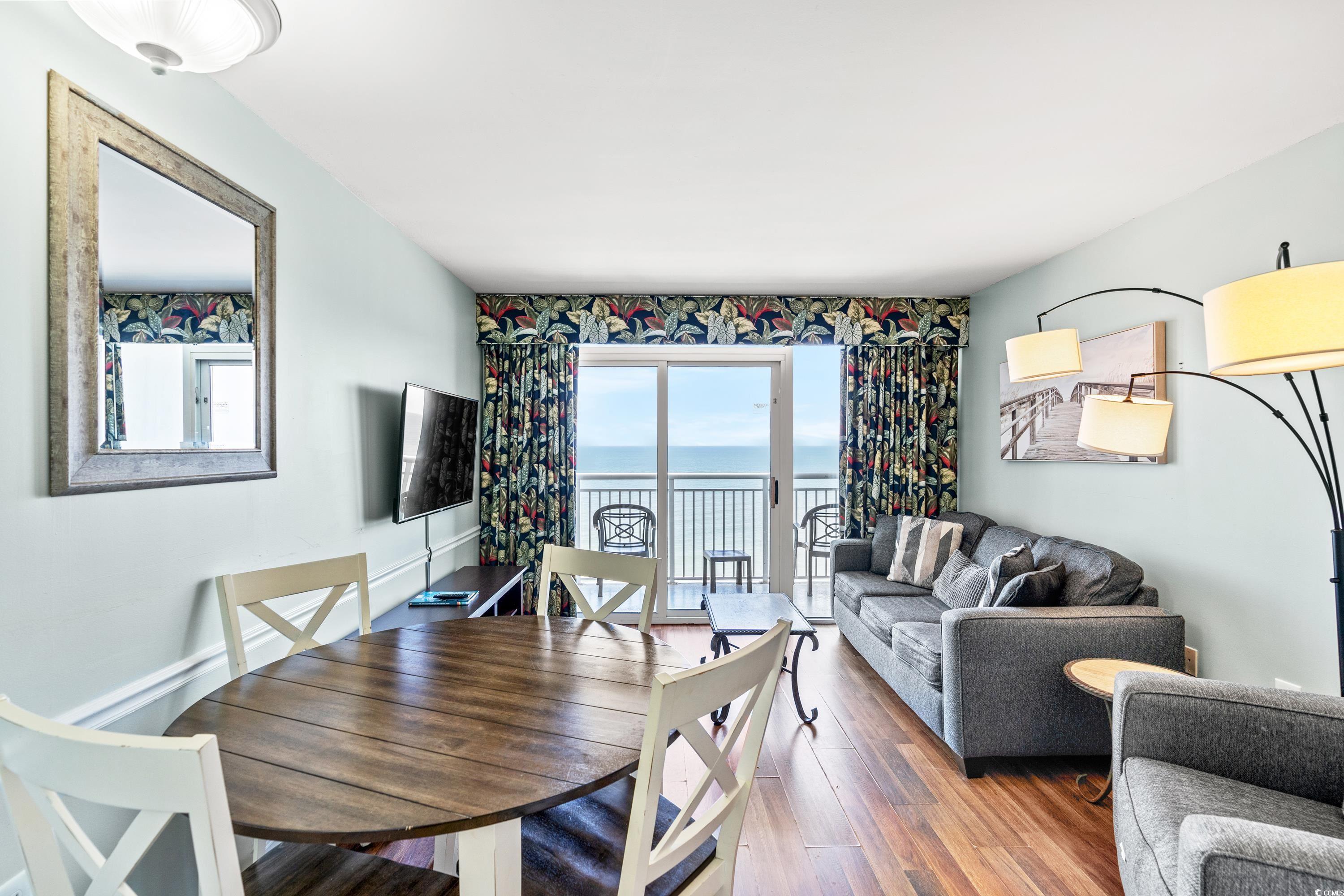 2000 North Ocean Boulevard, Unit 1612 Myrtle Beach, SC 29577 - Photo 7 of 21 Dining room with dark wood-type flooring