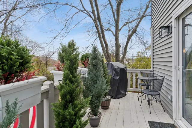 a backyard of a house with seating space