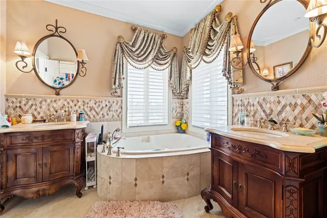 a view of a beach and a yard