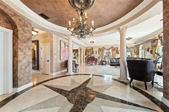 a kitchen with lots of counter top space
