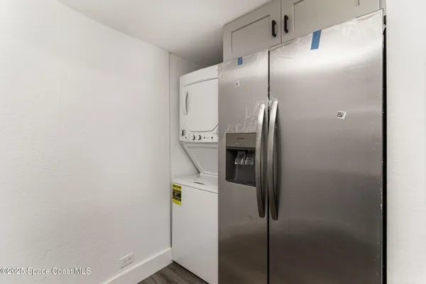 a bathroom with a mirror