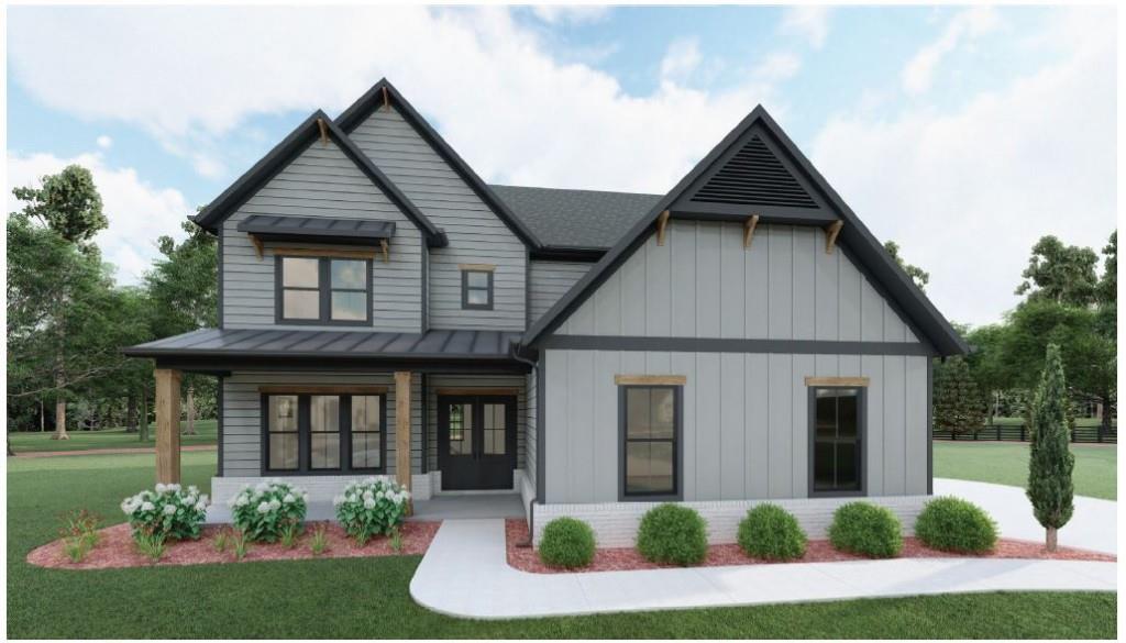 4720 Fields Bridge Road Cumming, GA 30028 - Photo 1 of 1 Vivienne A plan, garage is side entry on right.