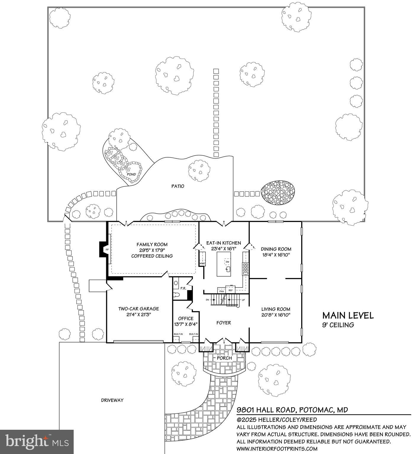 9801 Hall Road Potomac, MD 20854 - Photo 78 of 79 Floor plan - main level