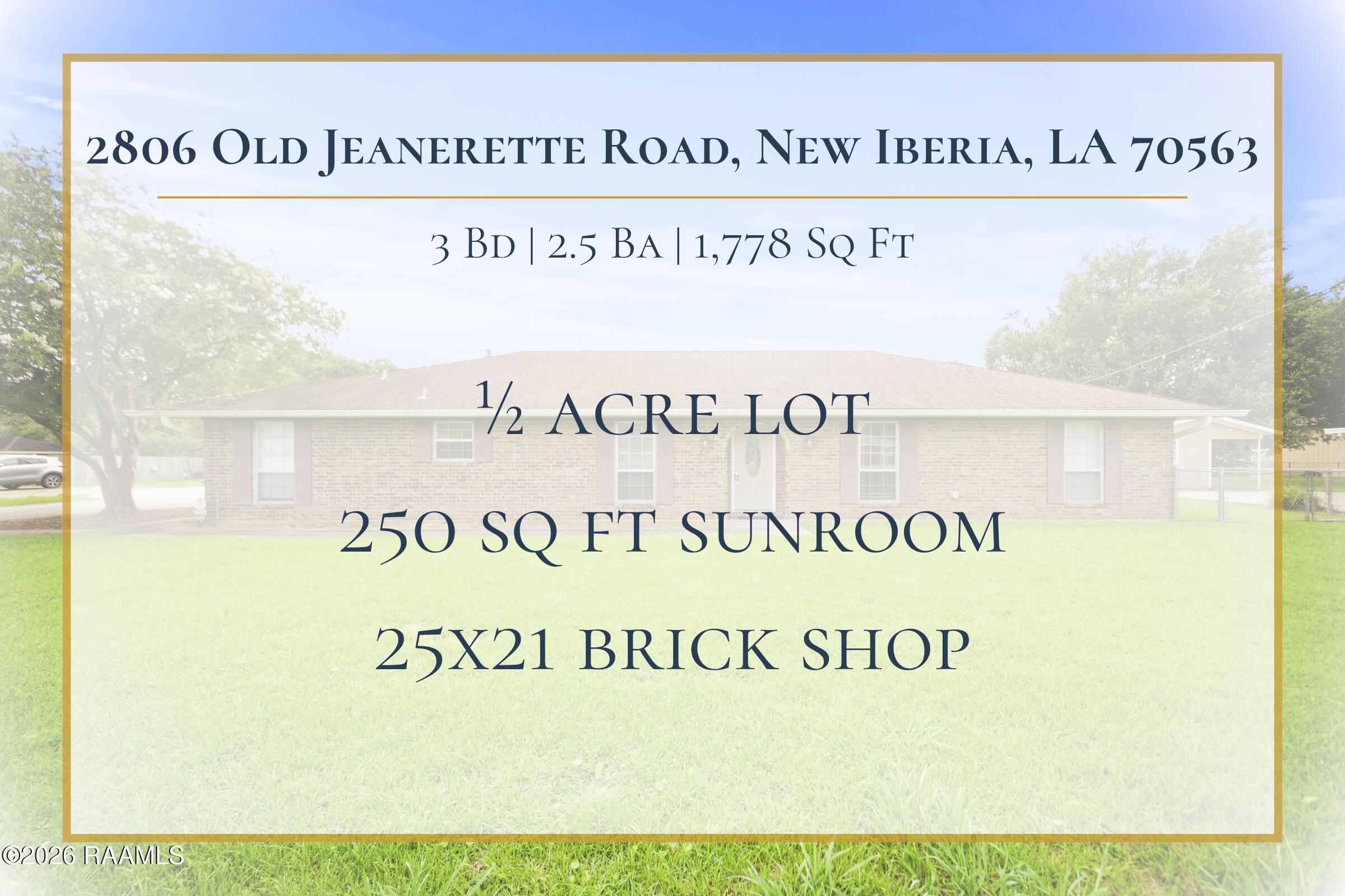 2806 Old Jeanerette Road New Iberia, LA 70563 - Photo 2 of 29 MLS Photo