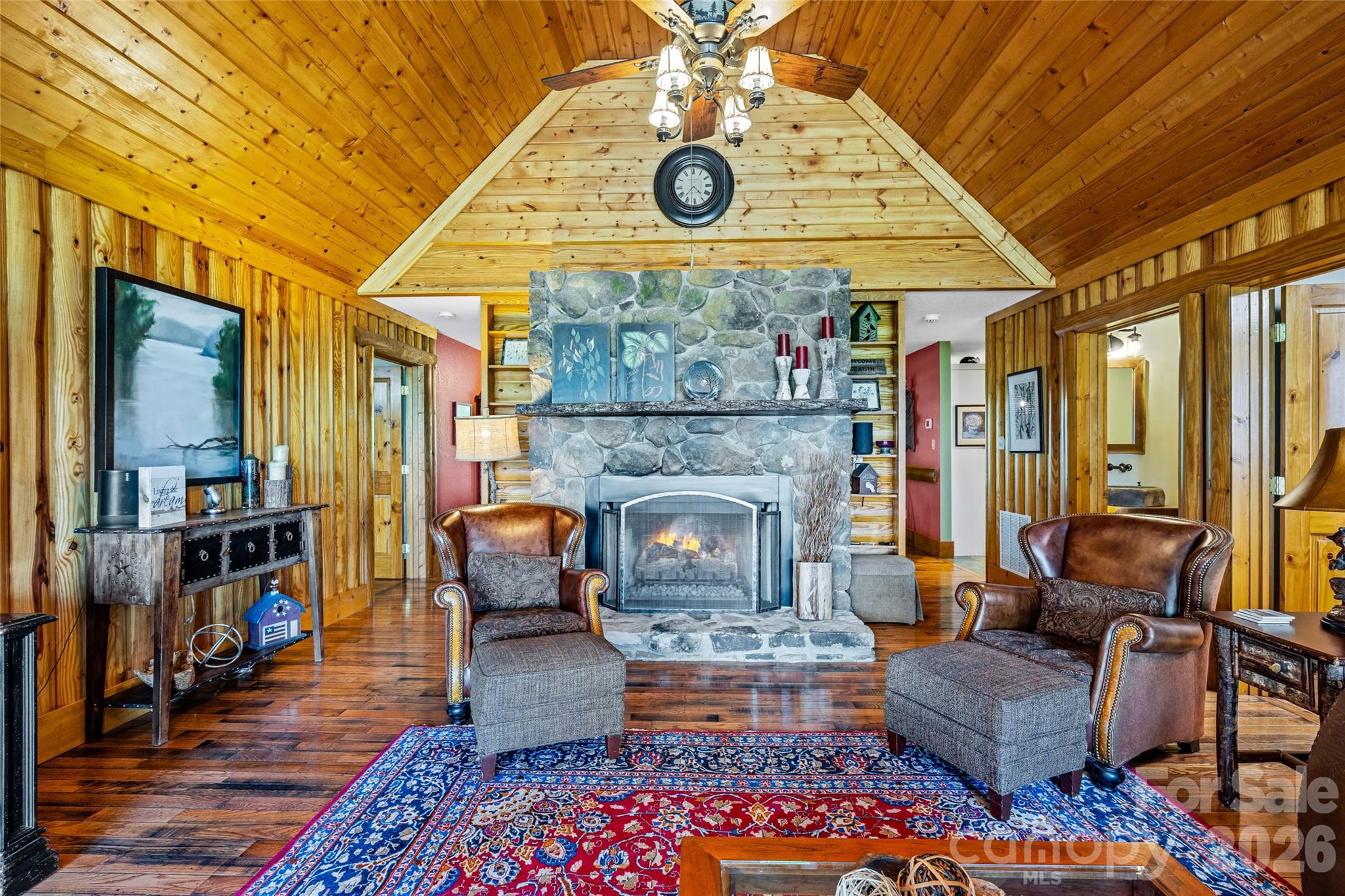 82 Running Ridge Road Asheville, NC 28804 - Photo 45 of 45 a living room with furniture and a fireplace