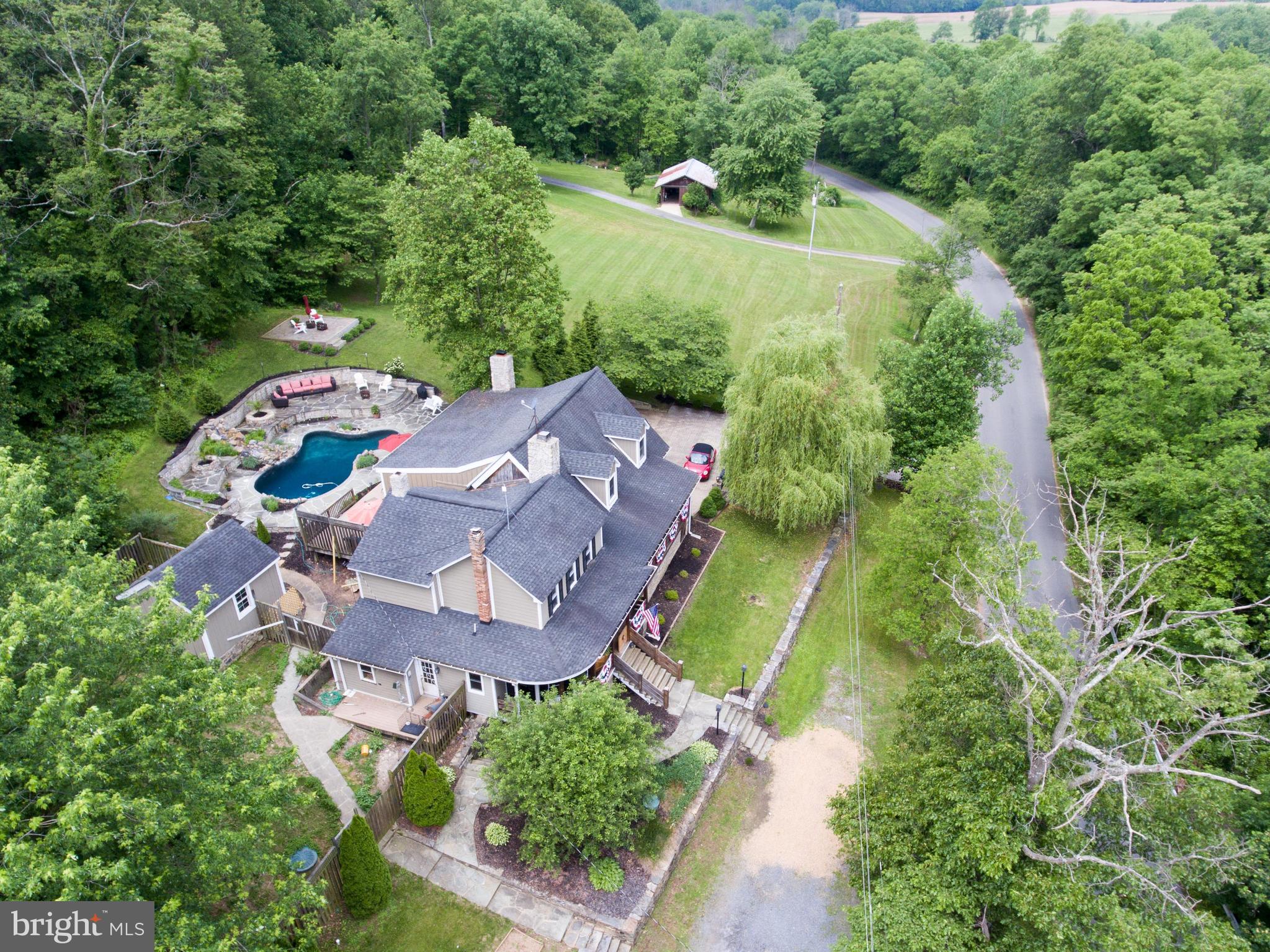 36847 Stony Point Road Purcellville, VA 20132 - Photo 46 of 57 Aerial view from the east
