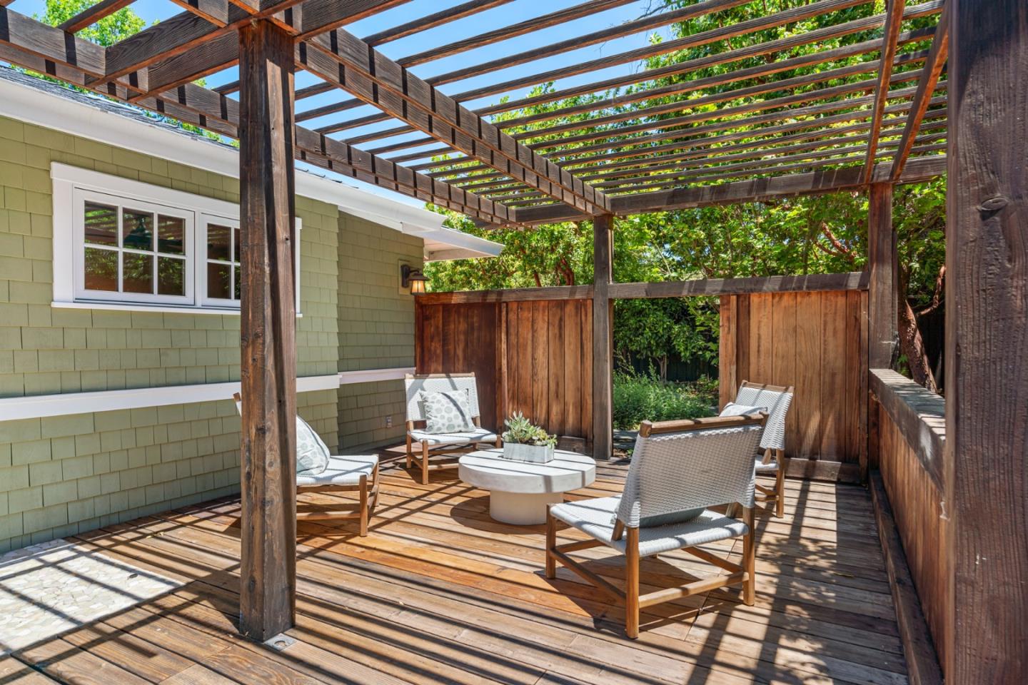 1563 Walnut Drive Palo Alto, CA 94303 - Photo 30 of 41 a patio with glass top table and chairs
