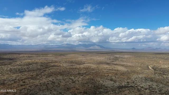 a view of yard and mountain