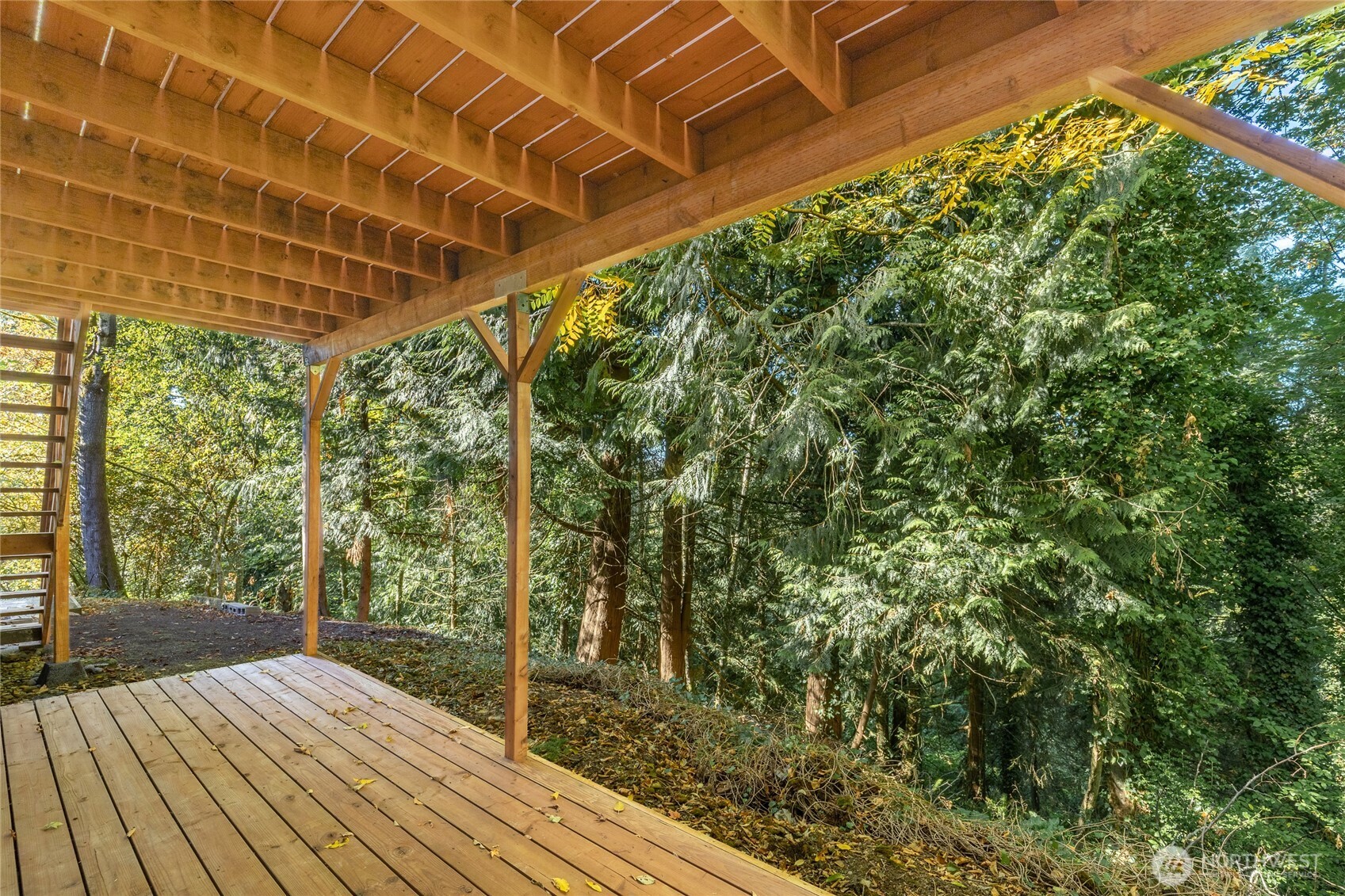 12718 Southeast 184th Place Renton, WA 98058 - Photo 30 of 34 a view of a balcony with wooden floor