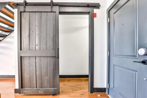 a view of front door