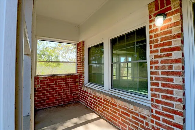 a view of front door of house