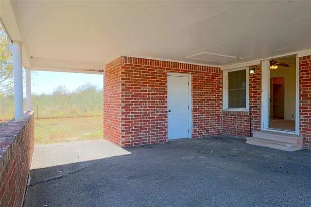 a backyard of a house