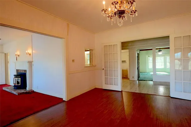 a view of a kitchen cabinets and a kitchen