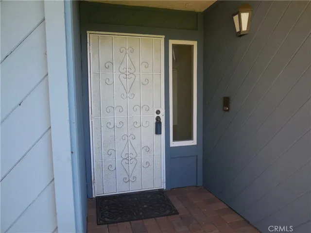 a view of front door