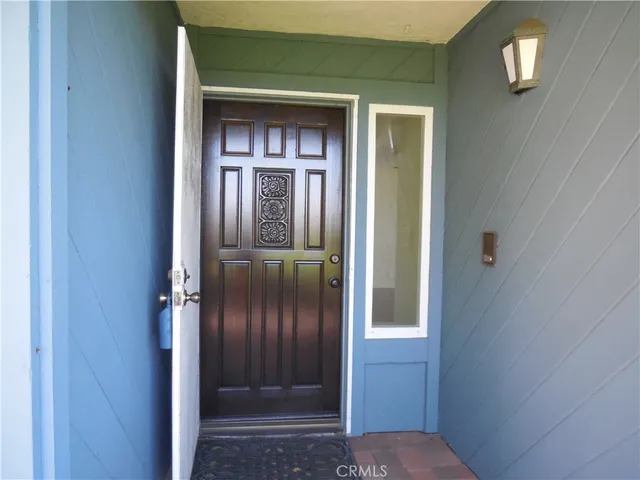a view of front door