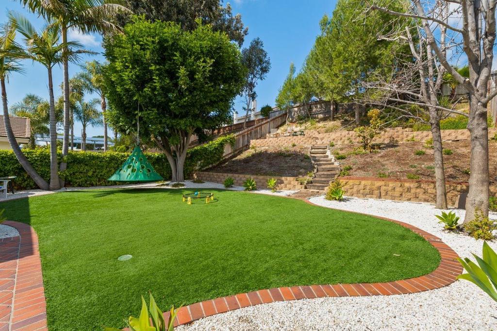 1736 Hill Top Lane Encinitas, CA 92024 - Photo 17 of 41 a backyard of a house with lots of green space