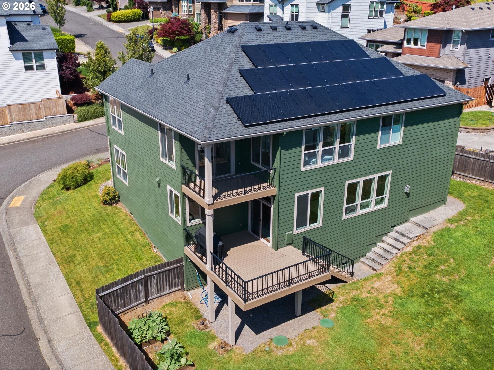 1012 Northwest Goodwin Street Camas, WA 98607 - Photo 41 of 44 a aerial view of a house with a yard
