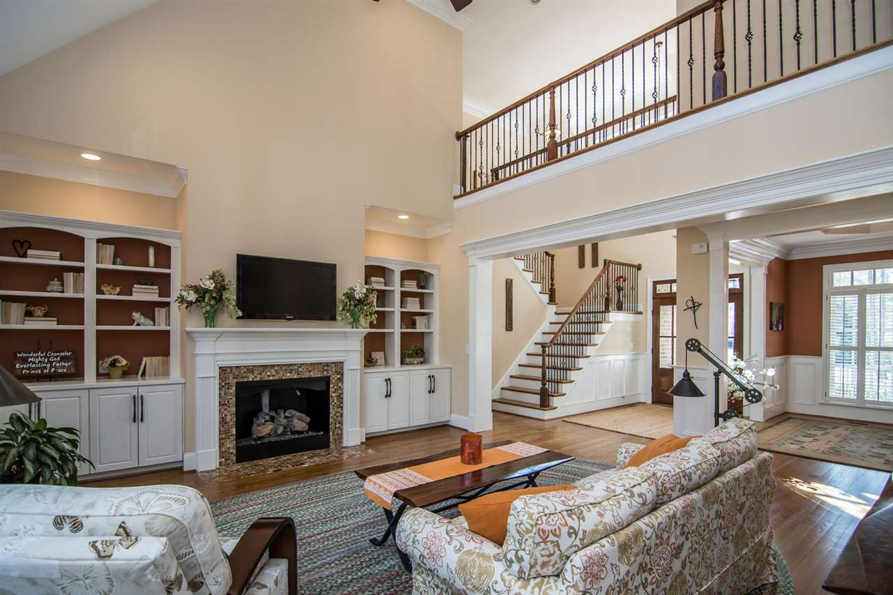 3310 Westover Road Durham, NC 27707 - Photo 5 of 30 a living room with furniture fireplace and flat screen tv