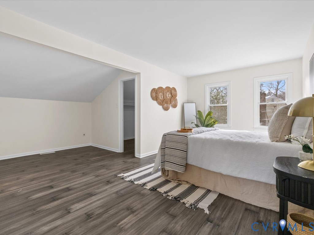 13217 Court Ridge Road Midlothian, VA 23112 - Photo 29 of 37 a bedroom with a bed and wooden floor