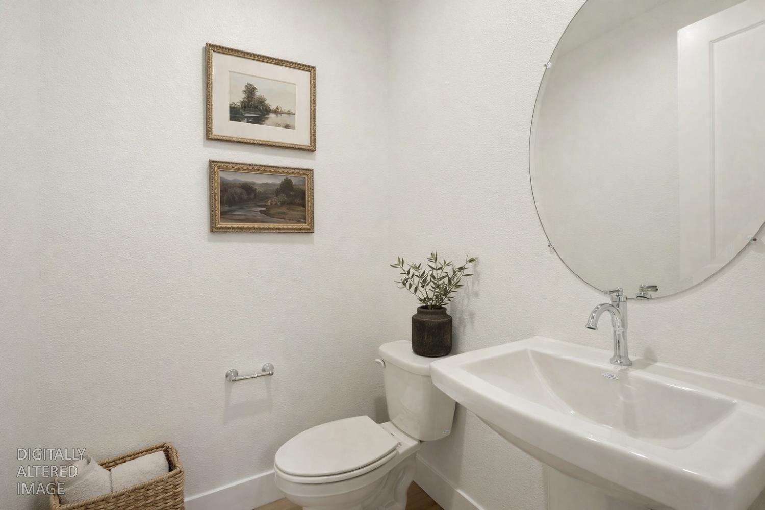 446 Tigris Street Manteca, CA 95337 - Photo 24 of 46 Downstairs powder bath (virtually staged)