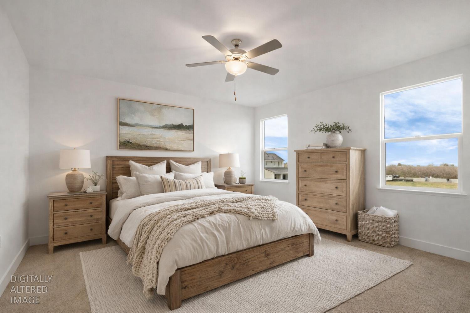 446 Tigris Street Manteca, CA 95337 - Photo 33 of 46 Upstairs primary suite (virtually staged)