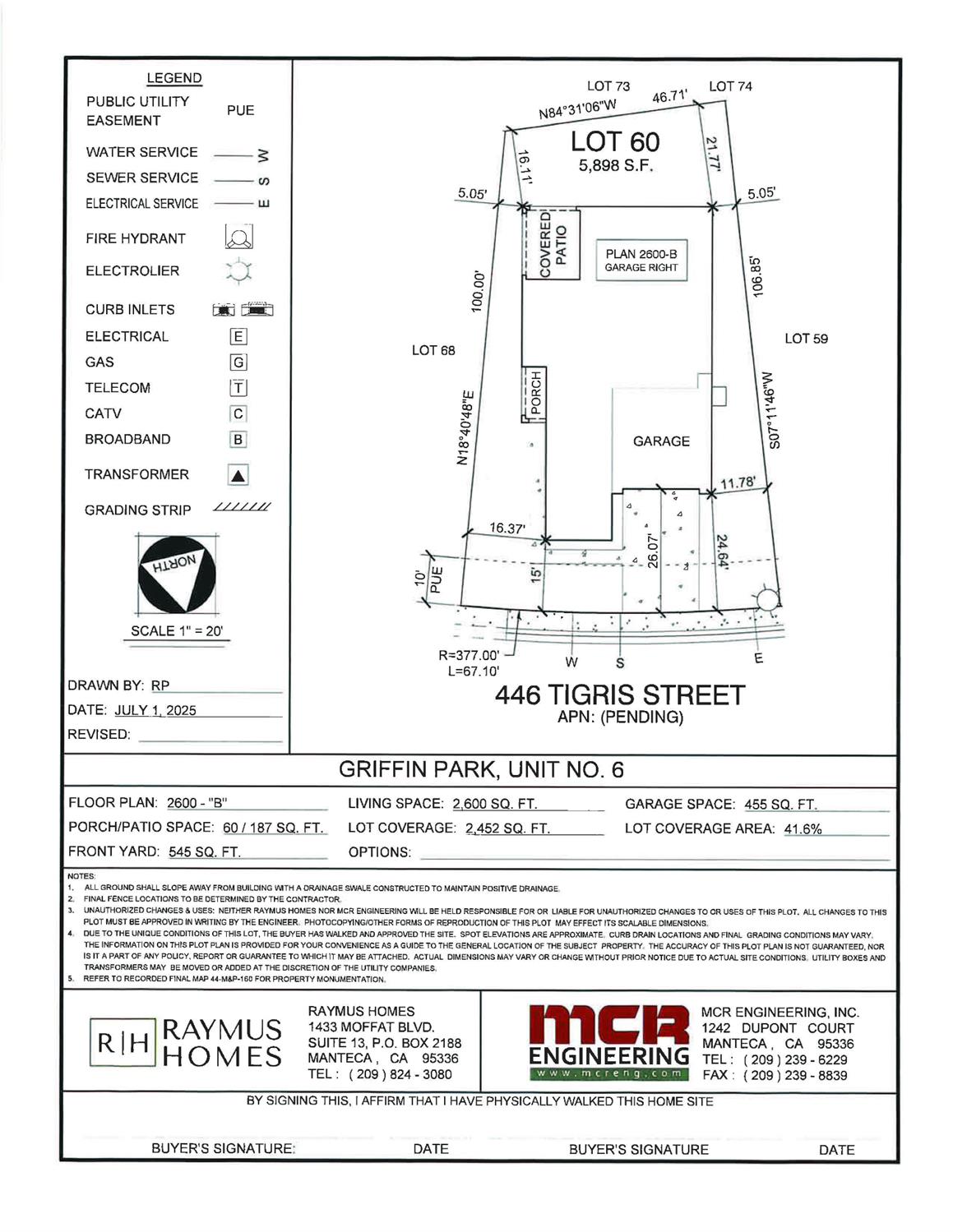 446 Tigris Street Manteca, CA 95337 - Photo 44 of 46 Plot plan