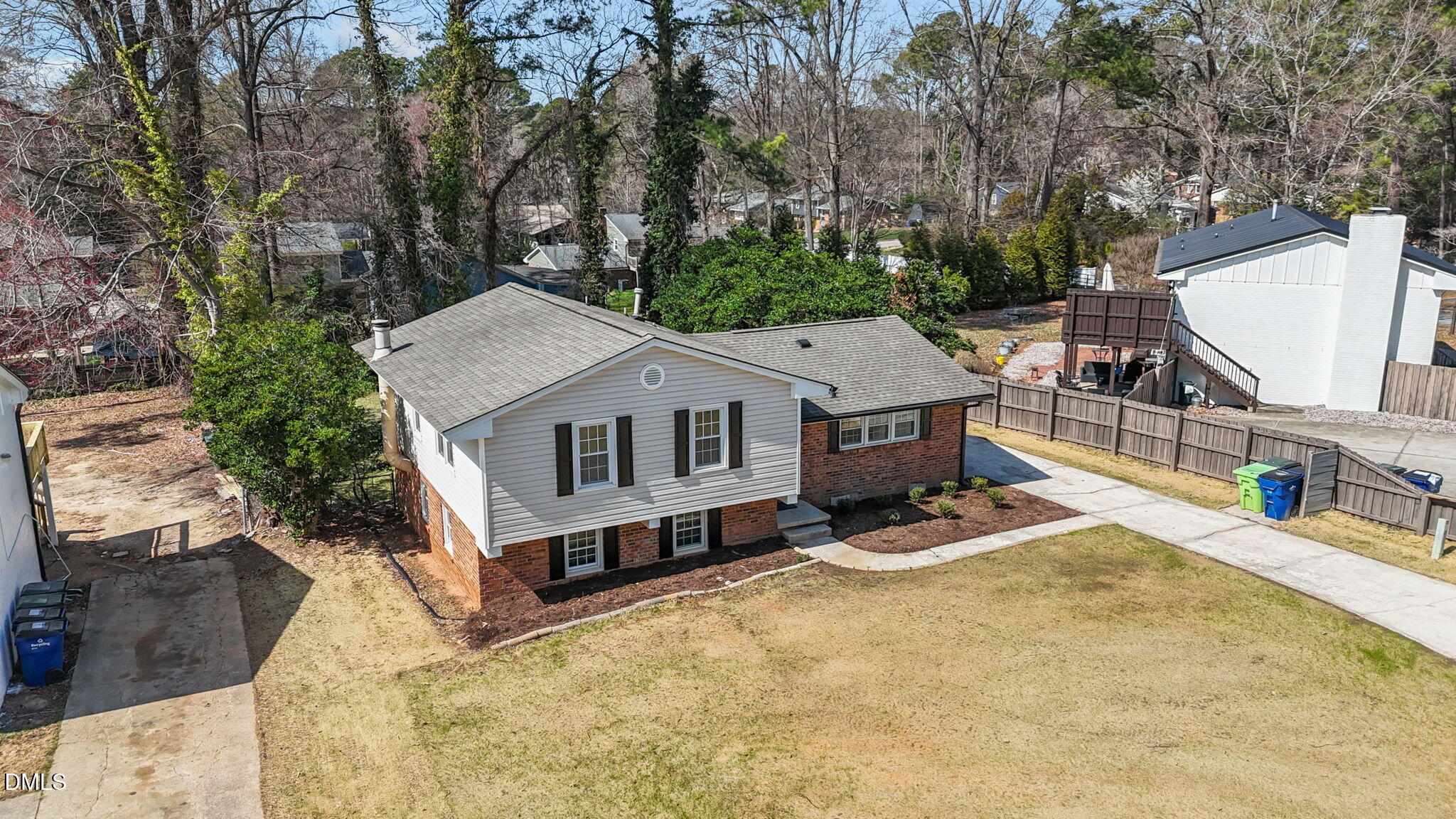3521 Huntleigh Drive Raleigh, NC 27604 - Photo 40 of 56 an aerial view of a house with swimming pool