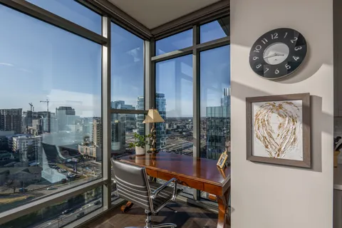 a room with furniture and a window