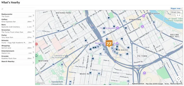 $895,000 | 1212 Laurel Street, Unit 1713, Nashville, TN 37203