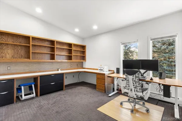 a room with furniture and window