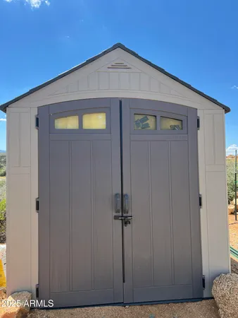 a front view of a house