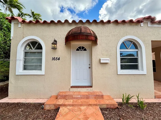 a front view of a house