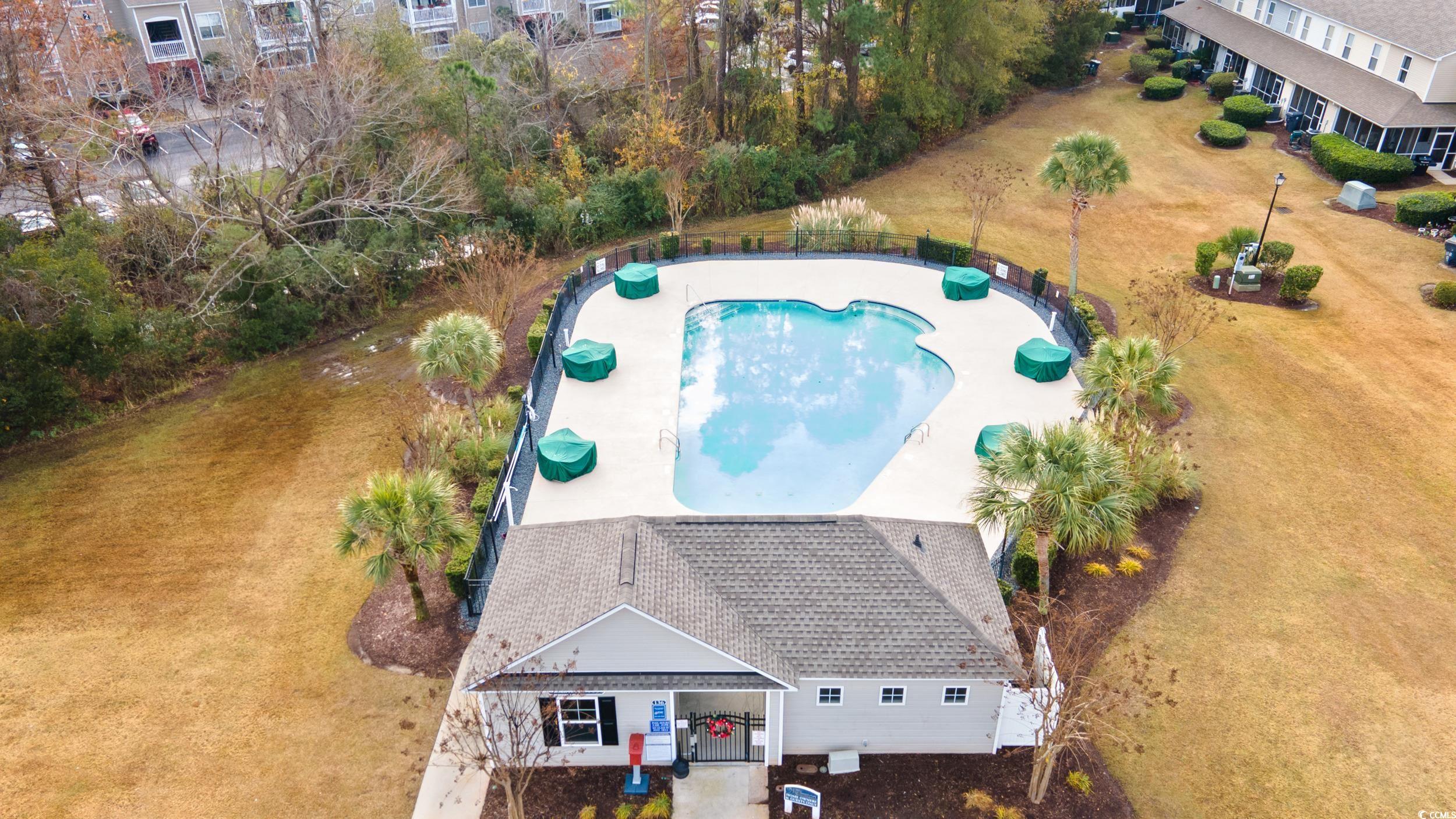 140 Olde Towne Way, Unit 2 Myrtle Beach, SC 29588 - Photo 39 of 40 Drone / aerial view of a pool area