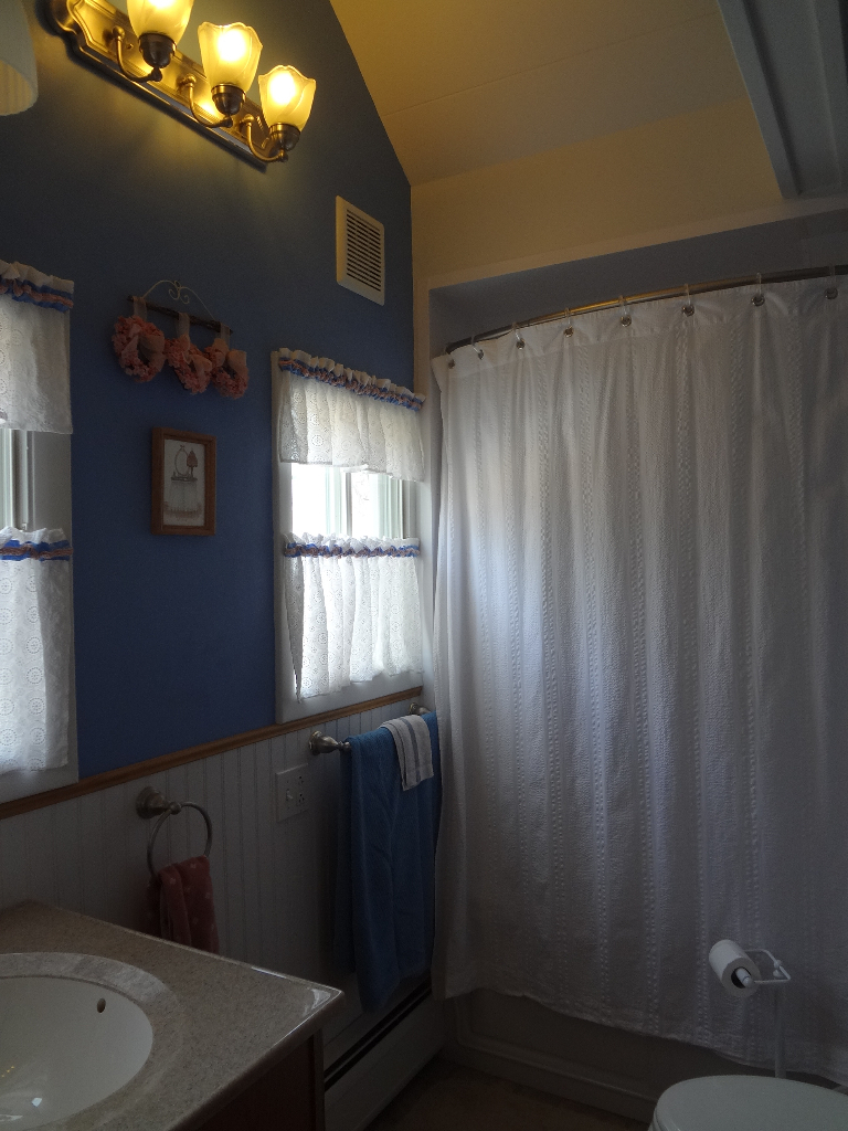 76 Pine Hollow Road Pownal, VT 05261 - Photo 16 of 17 a bathroom with a sink and a mirror