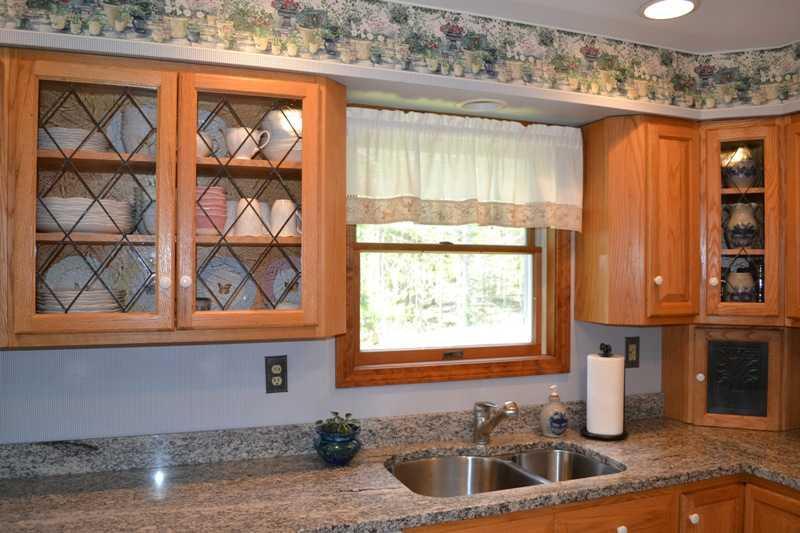 150 Goodhue Road Sidney, ME 04330 - Photo 4 of 27 Kitchen. hand made cabinets