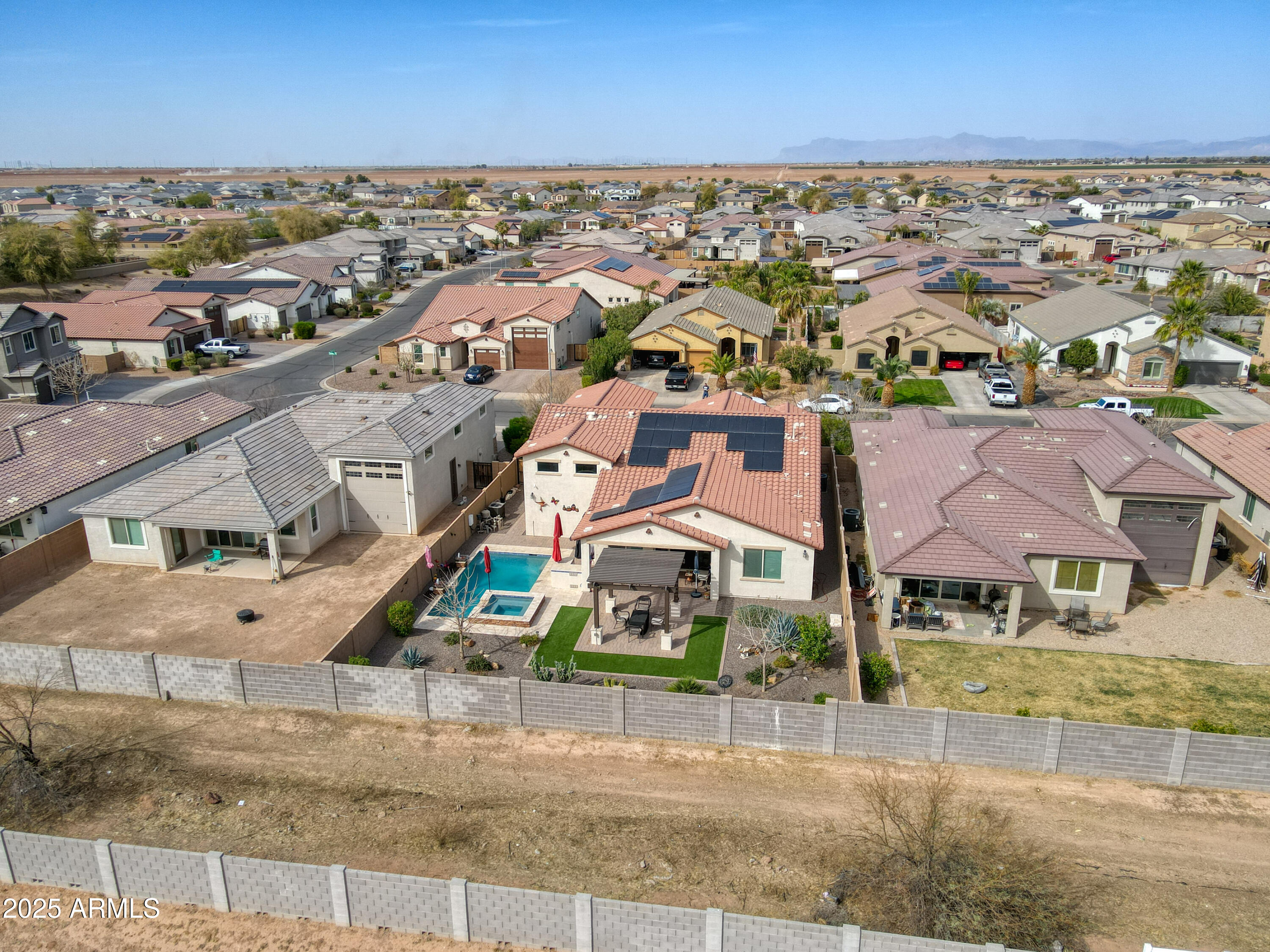 9809 Cotton Road Florence, AZ 85132 - Photo 10 of 46 Backyard Aerial
