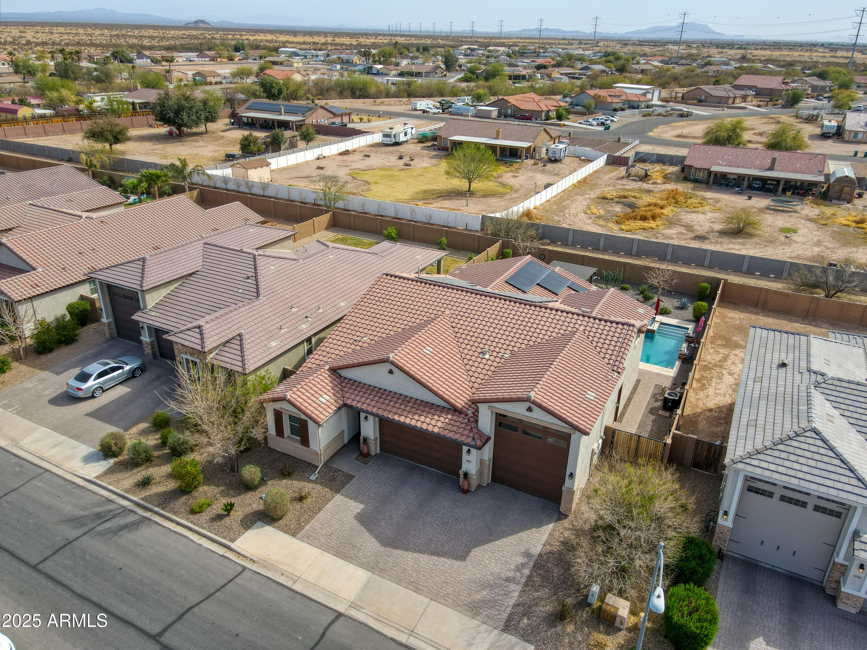 9809 Cotton Road Florence, AZ 85132 - Photo 6 of 46 Aerial Front