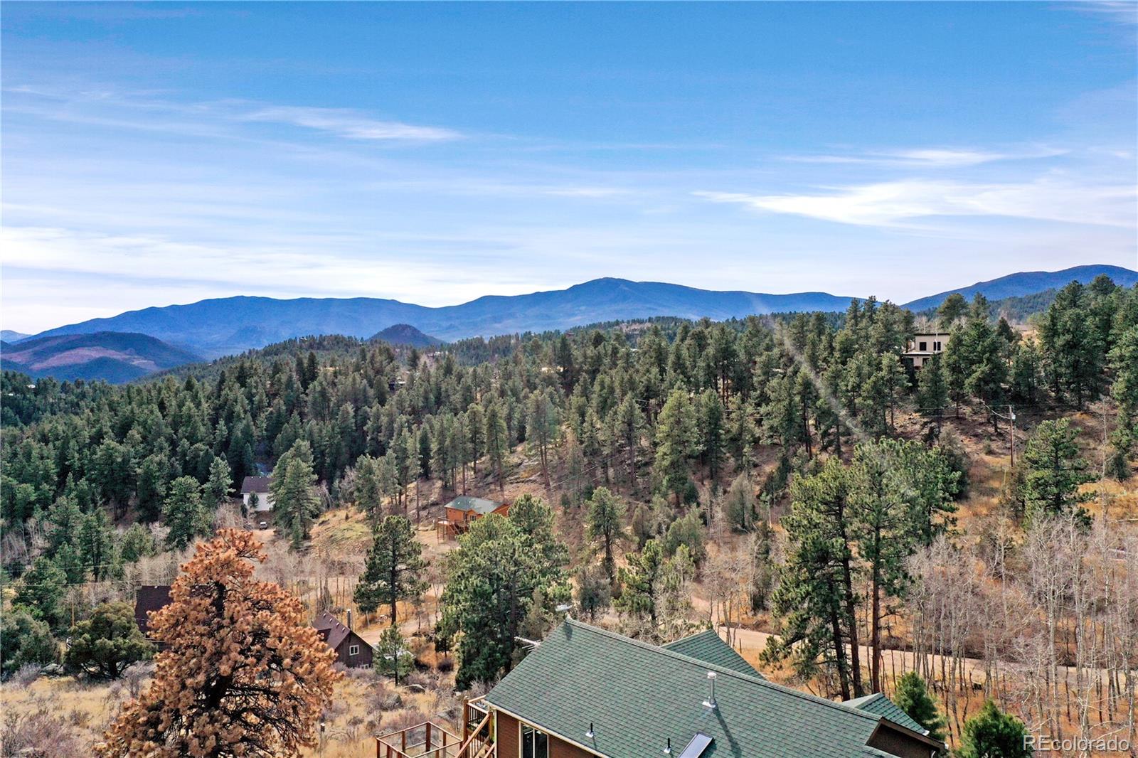 209 Fawn Road Bailey, CO 80421 - Photo 26 of 27 a view of a forest with mountains in the background