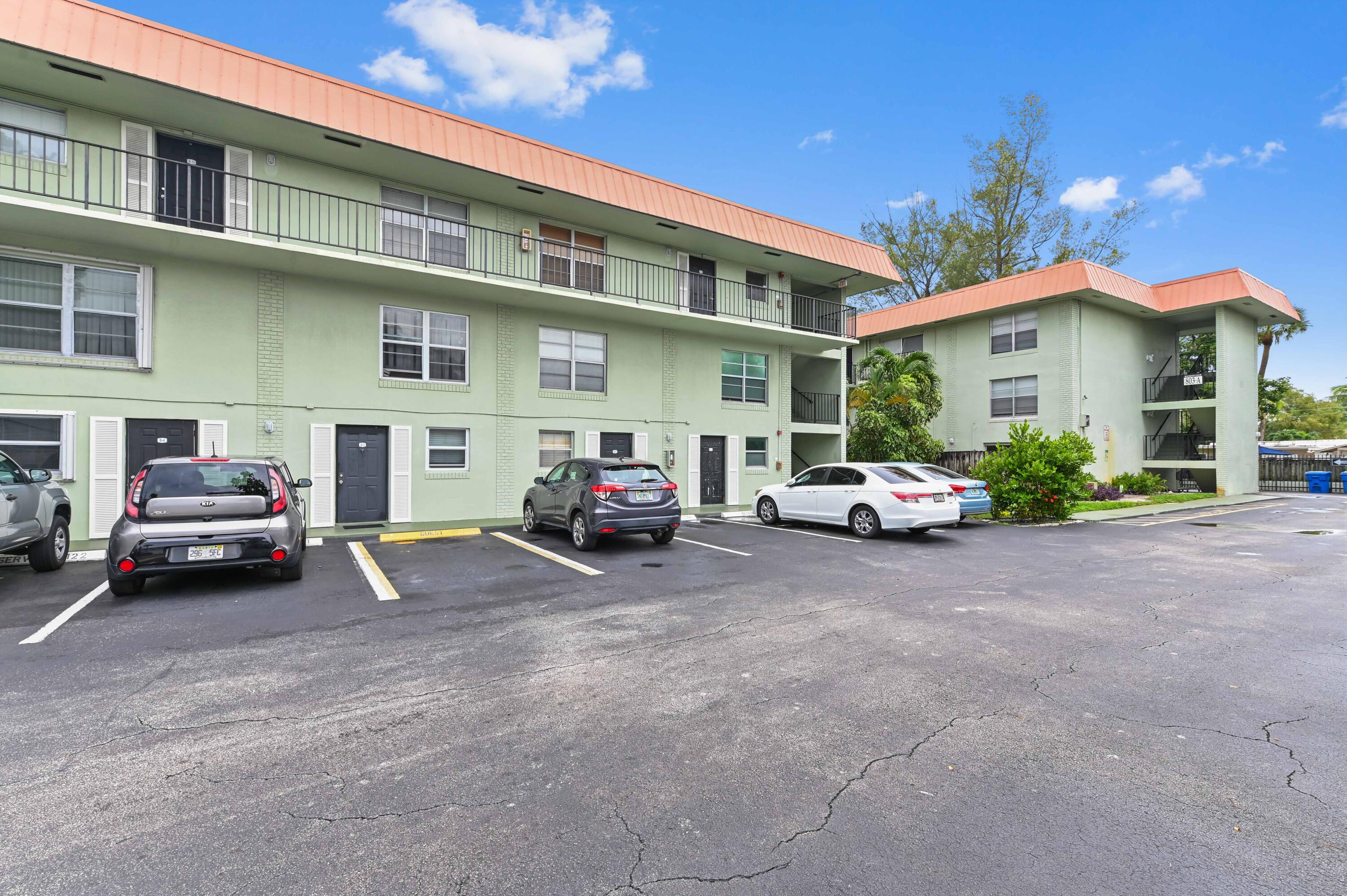 a car parked in front of a house