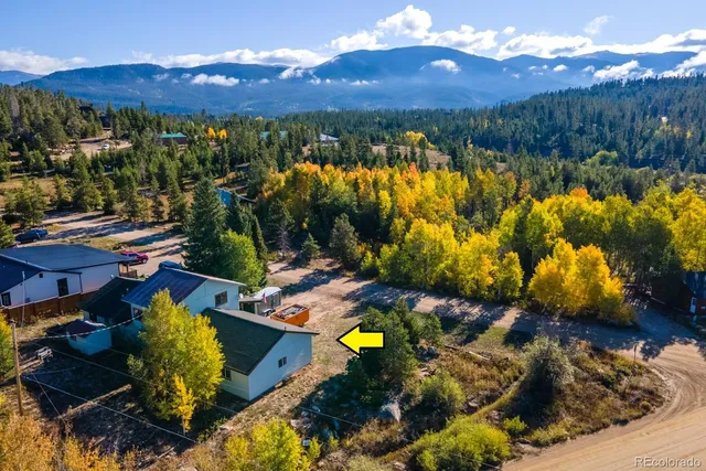 a view of a house with a swimming pool yard and mountain view in back